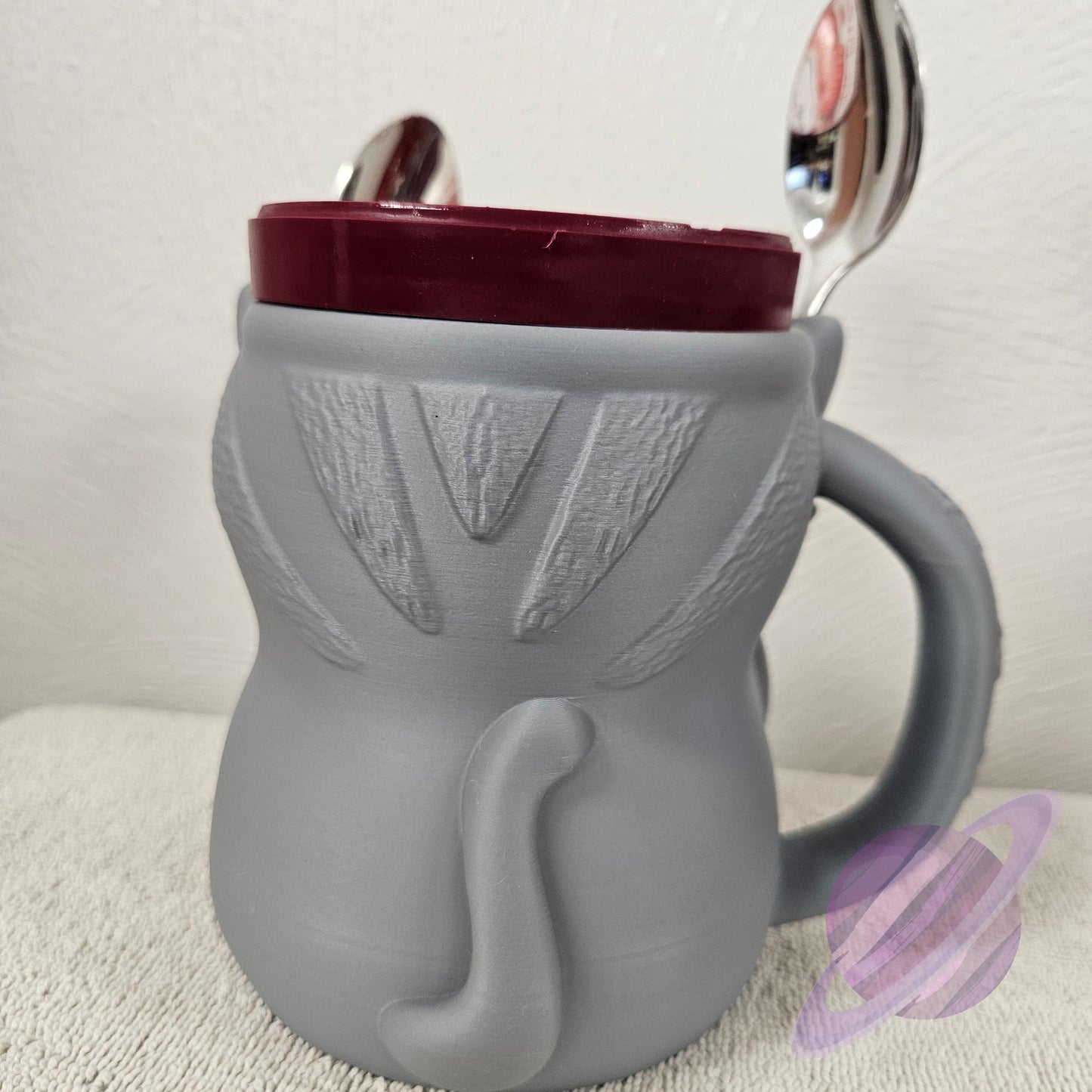 CUDDLES THE CAT- 3D PRINTED ICE CREAM PINT HOLDER