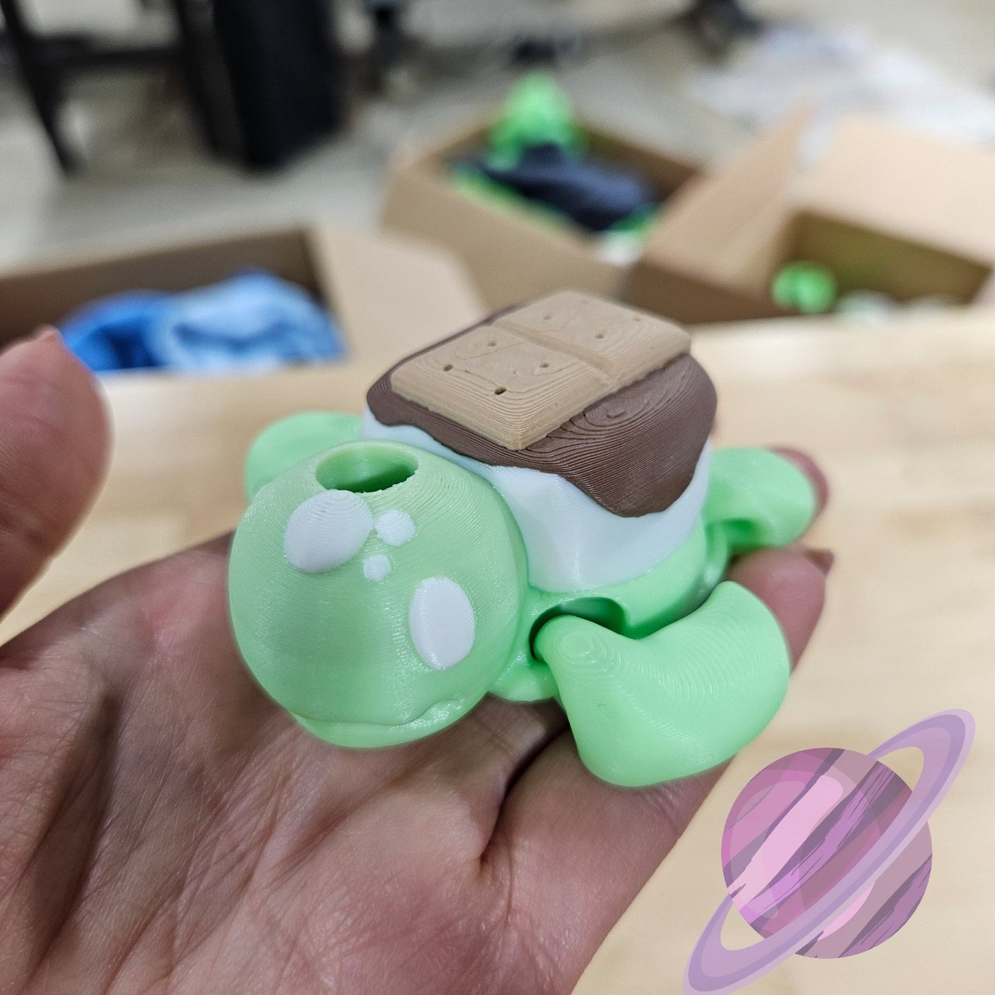 SMORE TURTLE-3D PRINTED STRAW BUDDY