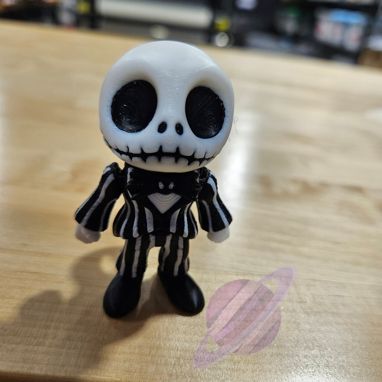 NIGHTMARE SKELETON-3D PRINTED STRAW BUDDY