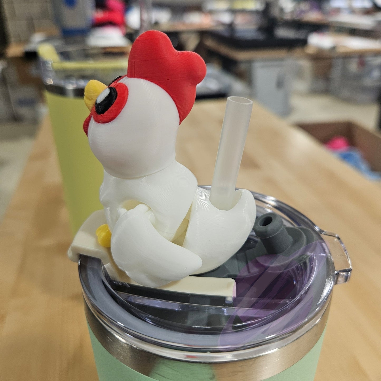 HEN CHICKEN-3D PRINTED STRAW BUDDY