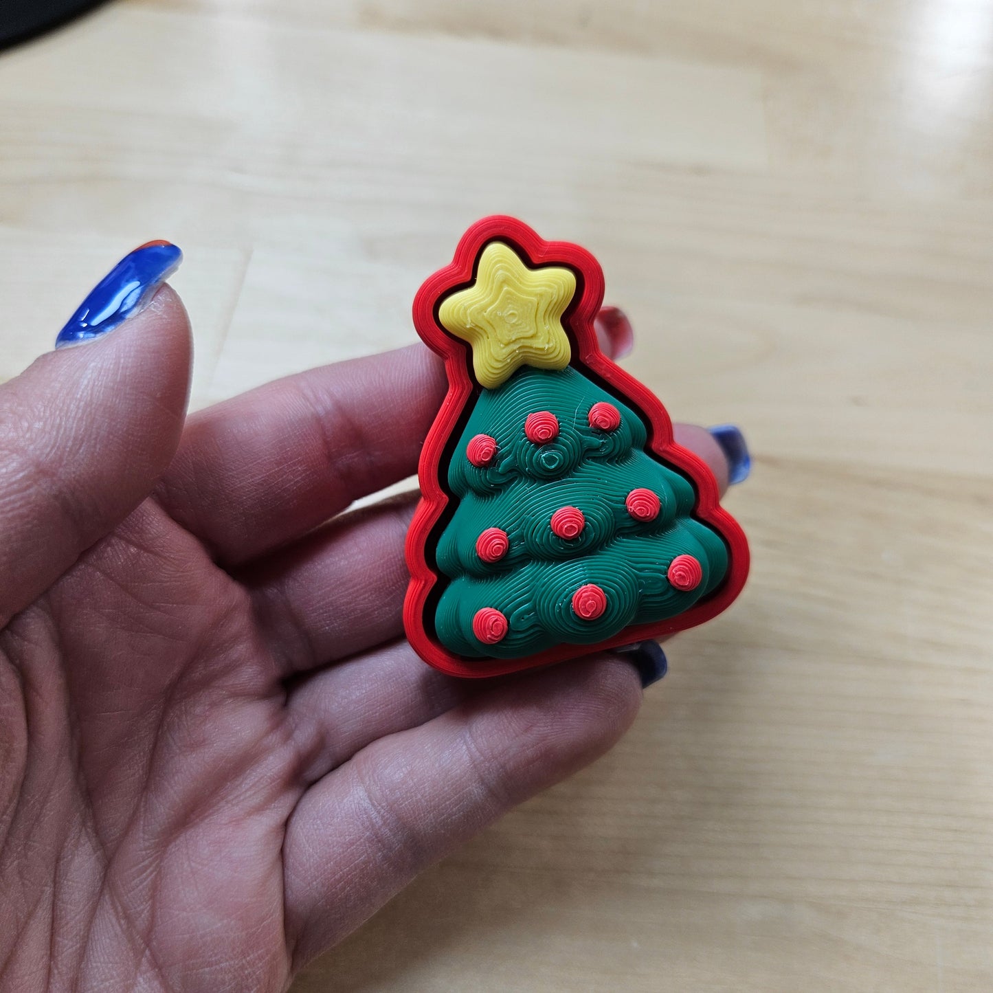 6 PACK- 3D PRINTED HOLIDAY CLICKER FIDGETS