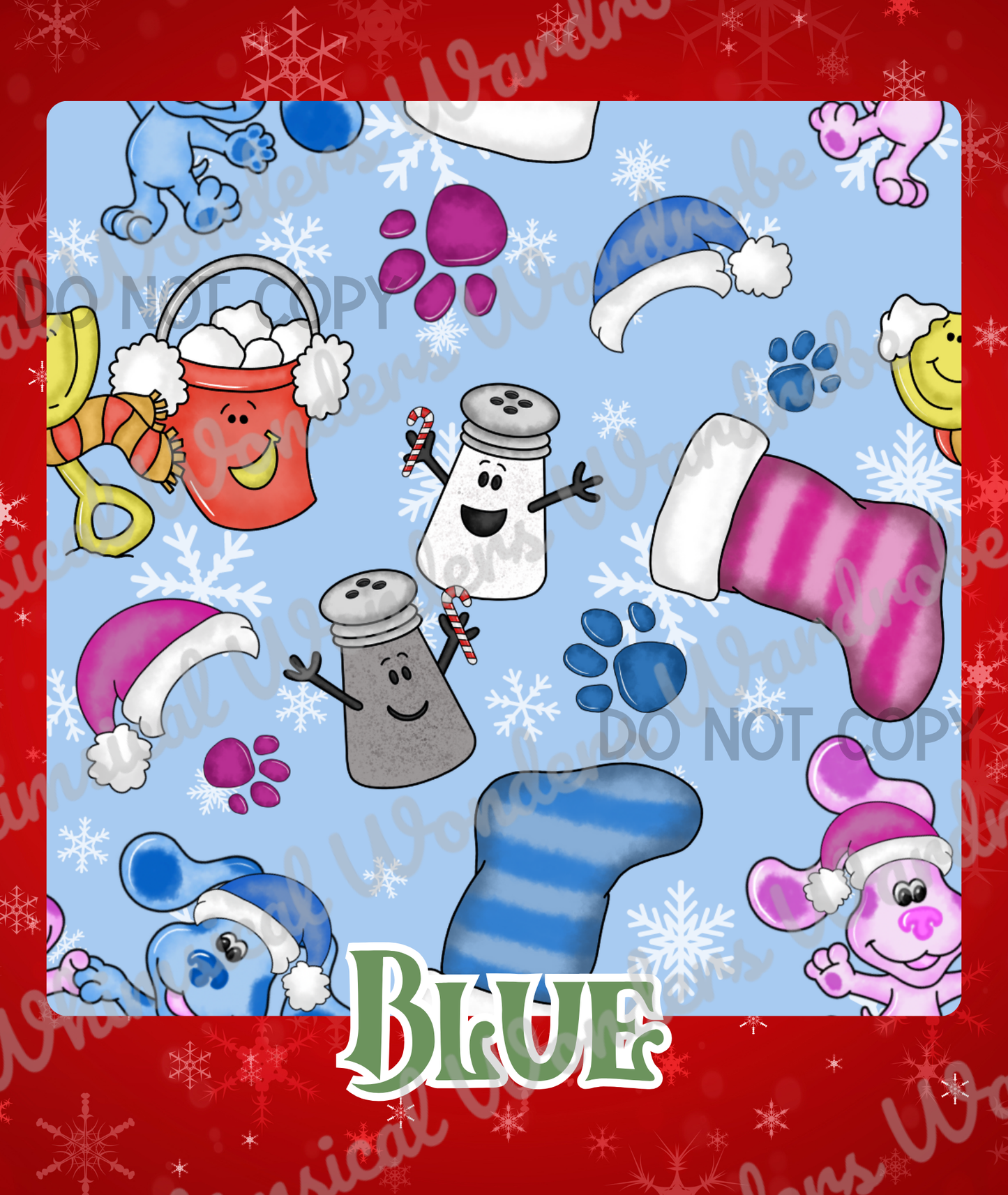 Merry Little Mashup-Blue
