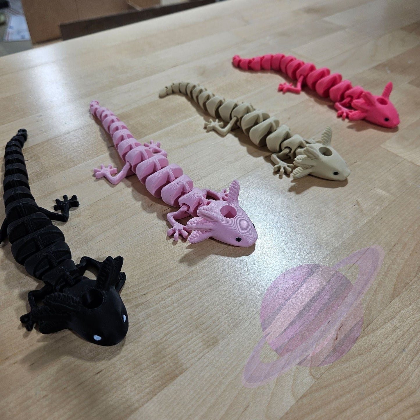 Axolotl- 3D PRINTED STRAW BUDDY