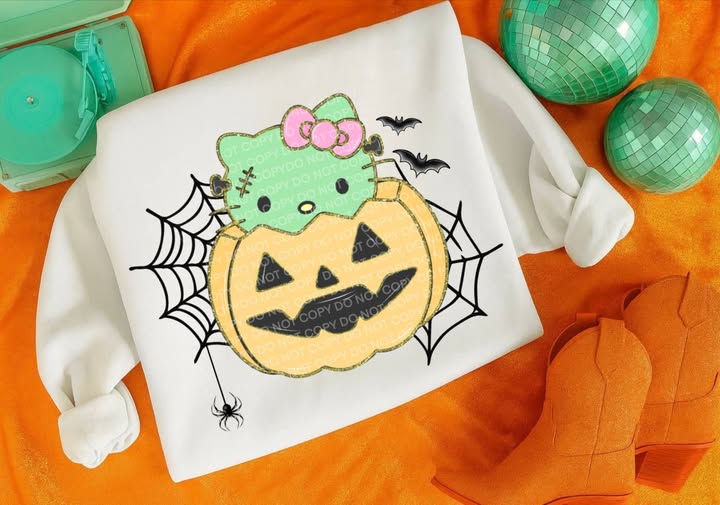 FRANKEN KITTY CREWNECK SWEATSHIRT