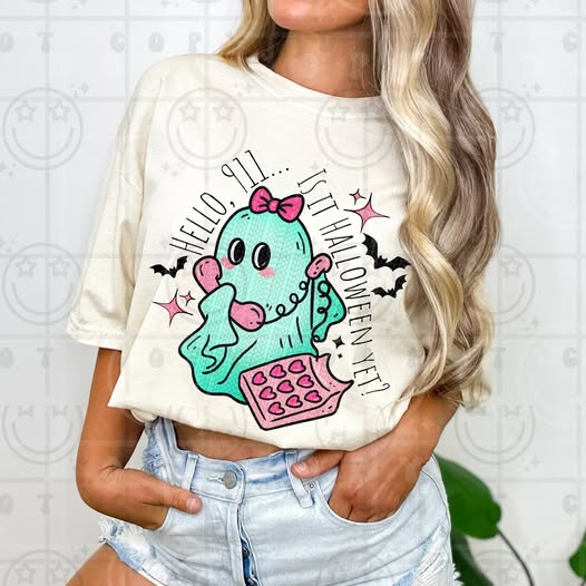 HELLO 911 IS IT HALLOWEEN YET TEE