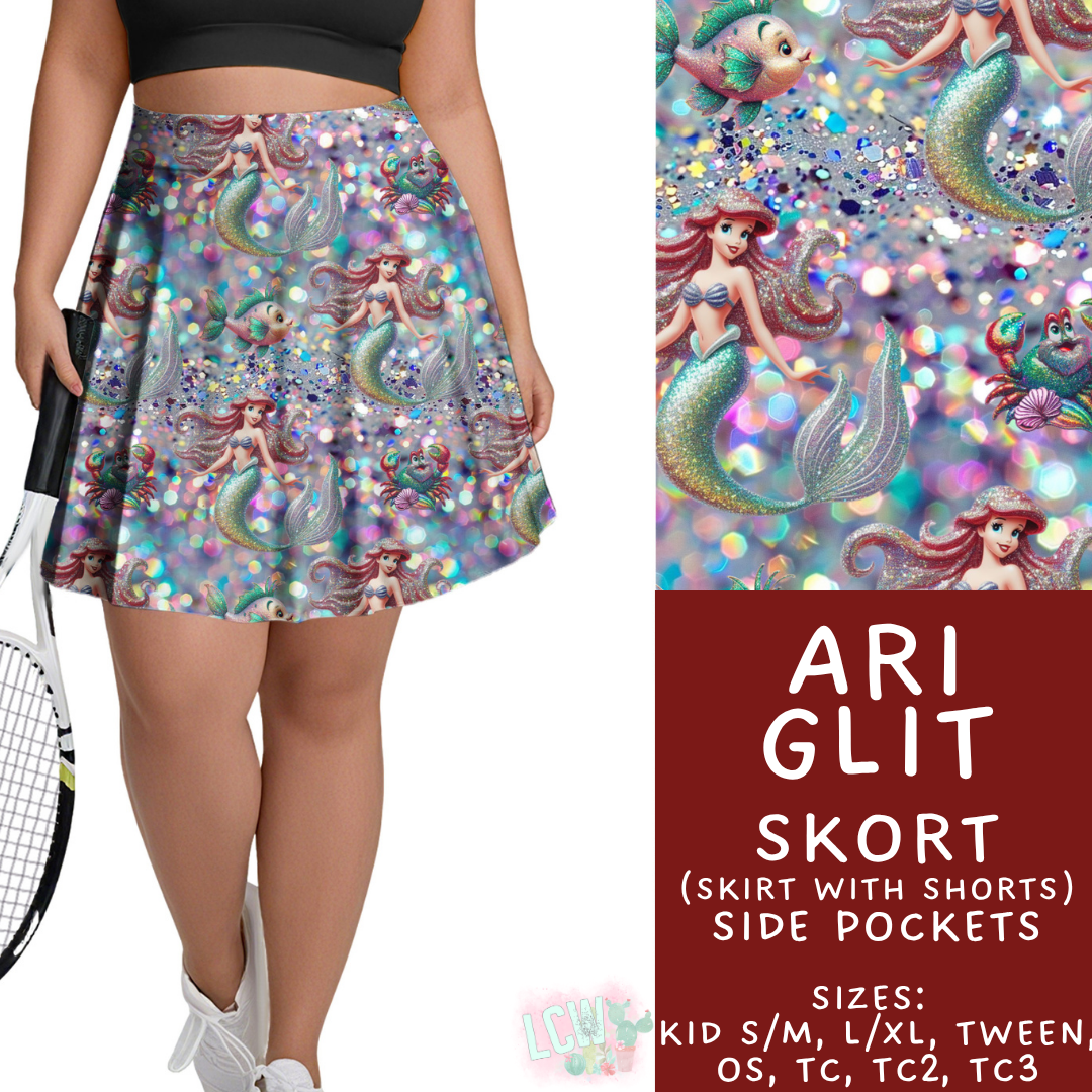 Batch #557 - Princess Glitter - Closes 7/17 - ETA mid Sept - Ari Glit Skort