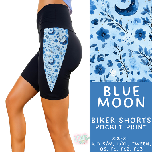 Batch #547 - Set in Style Collection - Closes 6/24 - ETA late August - Blue Moon Pocket Print Biker Short