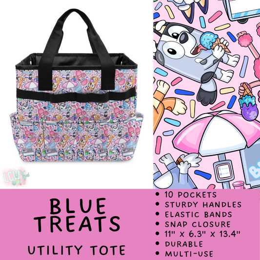 Batch #549 - Utility Tote 2 - Closes 6/29 - ETA late August - Blue Treats Utility Tote