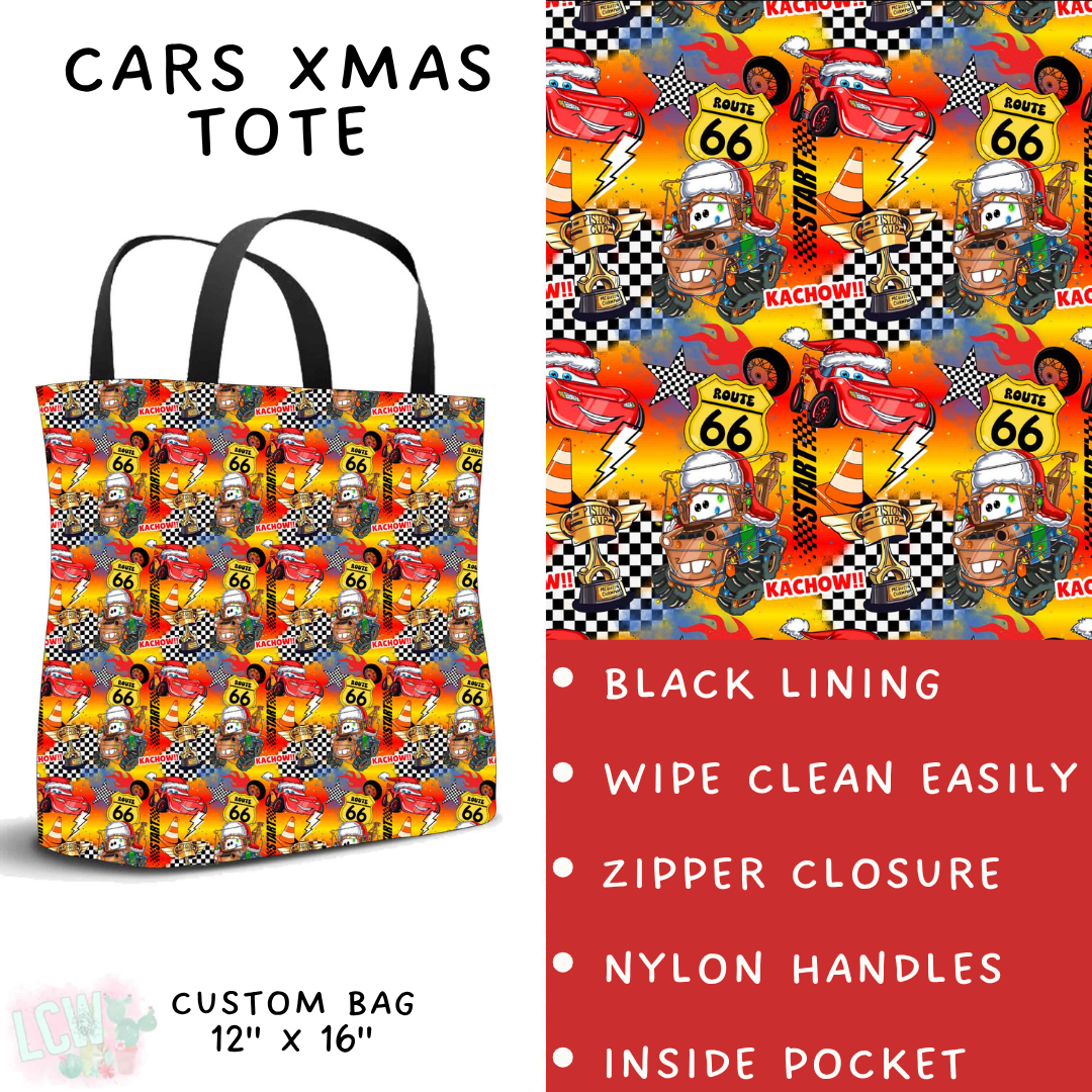 Batch #558 - Magical Character Christmas - Closes 7/20 - ETA mid/late Sept - Cars Xmas Tote