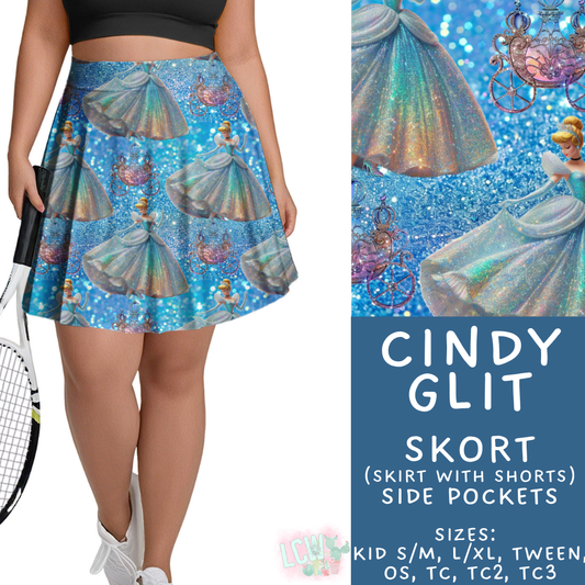Batch #557 - Princess Glitter - Closes 7/17 - ETA mid Sept - Cindy Glit Skort
