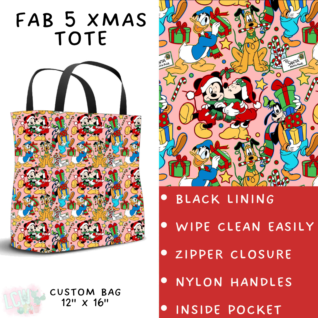 Batch #558 - Magical Character Christmas - Closes 7/20 - ETA mid/late Sept - Fab 5 Xmas Tote