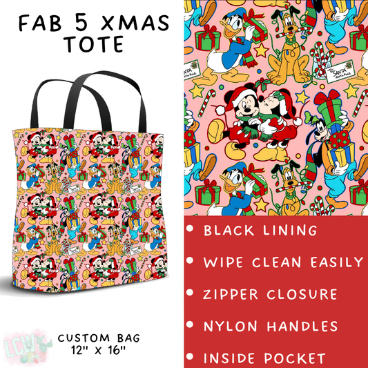 Batch #558 - Magical Character Christmas - Closes 7/20 - ETA mid/late Sept - Fab 5 Xmas Tote