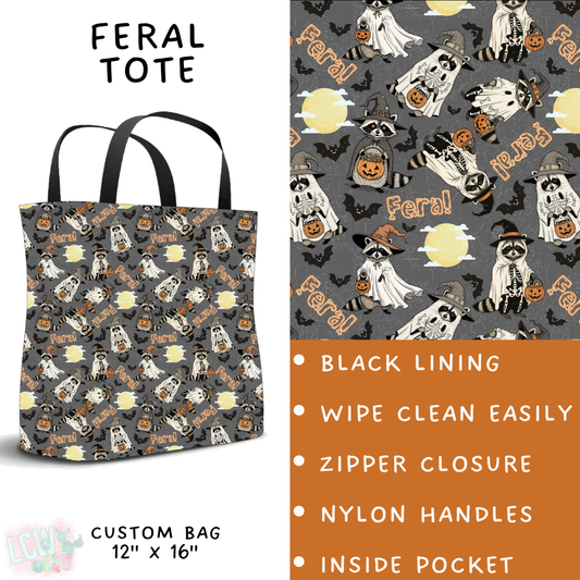 Batch #556 - Halloween 3 - Closes 7/15 - ETA mid Sept - Feral Tote