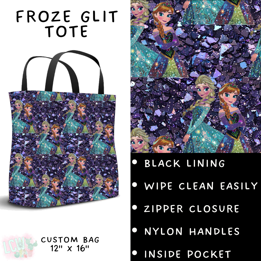 Batch #557 - Princess Glitter - Closes 7/17 - ETA mid Sept - Froze Glit Tote