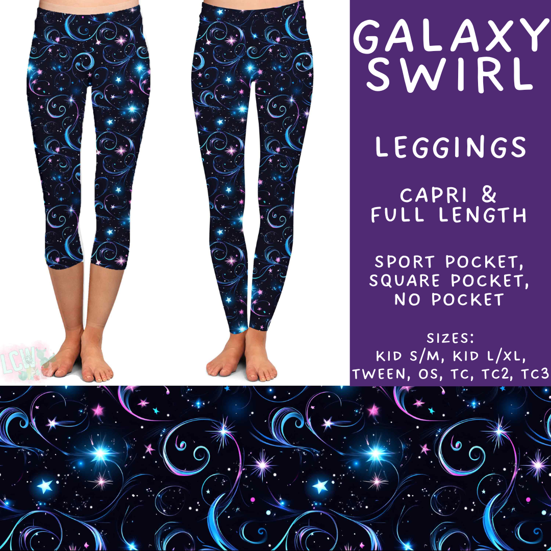 Batch #550 - Fun Run 24 - Closes 7/1 - ETA early Sept - Galaxy Swirl Full and Capri Length Leggings