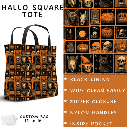 Batch #556 - Halloween 3 - Closes 7/15 - ETA mid Sept - Hallo Square Tote