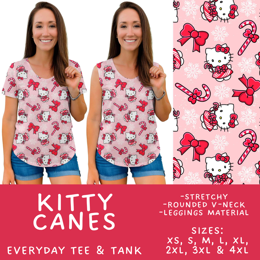 Batch #558 - Magical Character Christmas - Closes 7/20 - ETA mid/late Sept - Kitty Canes Everyday Tank & Tee