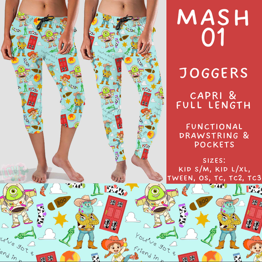 Batch #546 - Character Mash - Closes 6/22 - ETA late August - Mash 01 Full and Capri Length Joggers