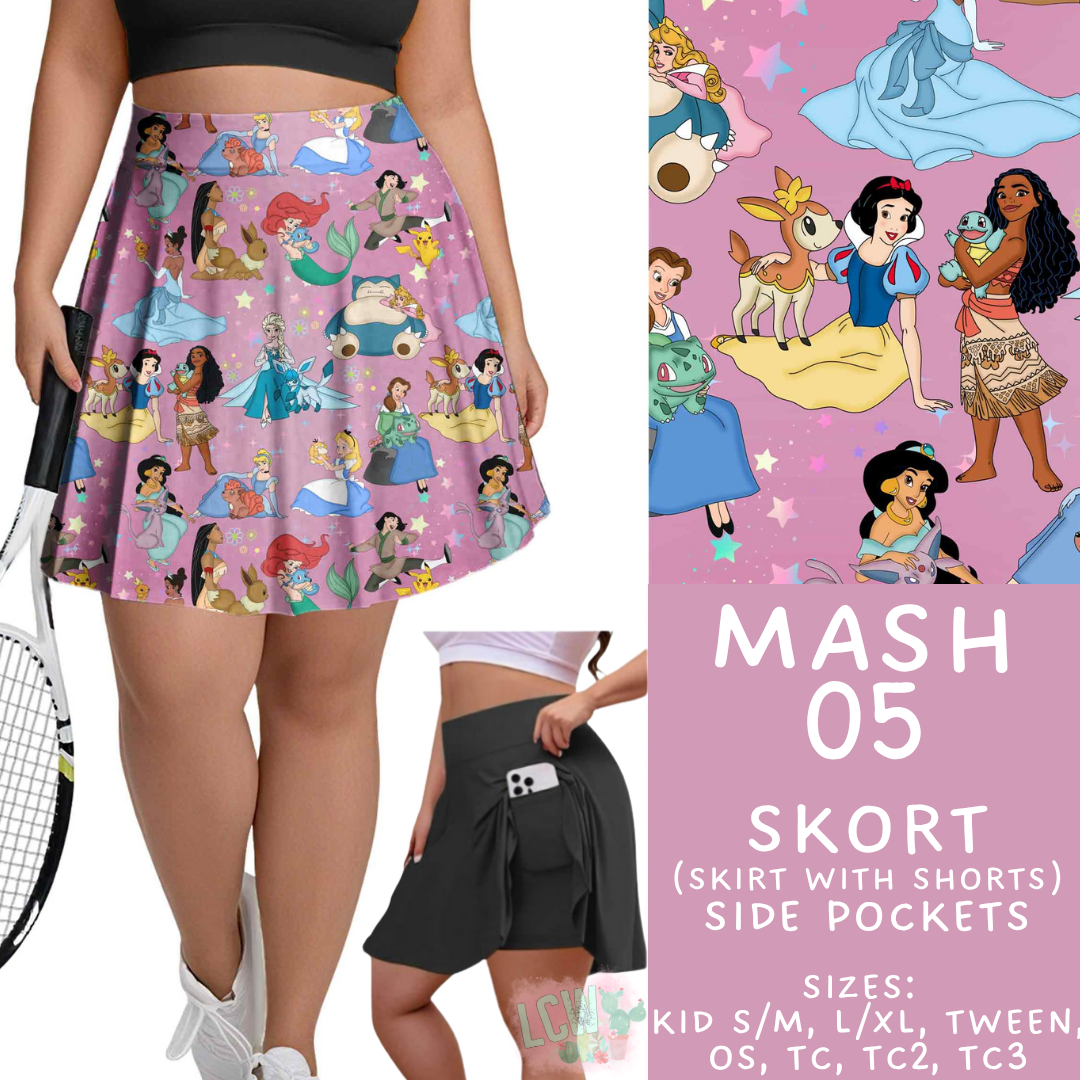 Batch #546 - Character Mash - Closes 6/22 - ETA late August - Mash 05 Skort