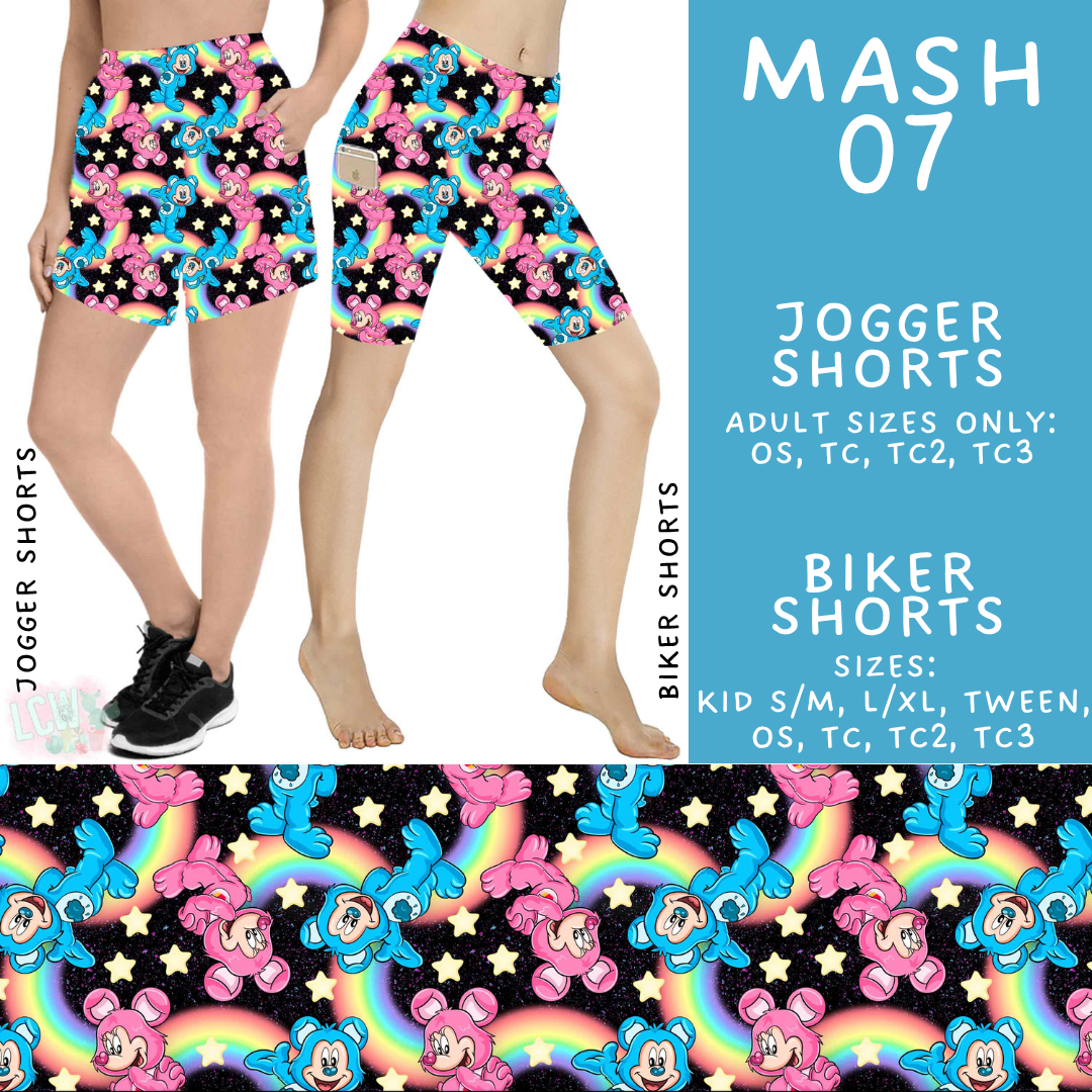 Batch #546 - Character Mash - Closes 6/22 - ETA late August - Mash 07 Biker & Jogger Shorts