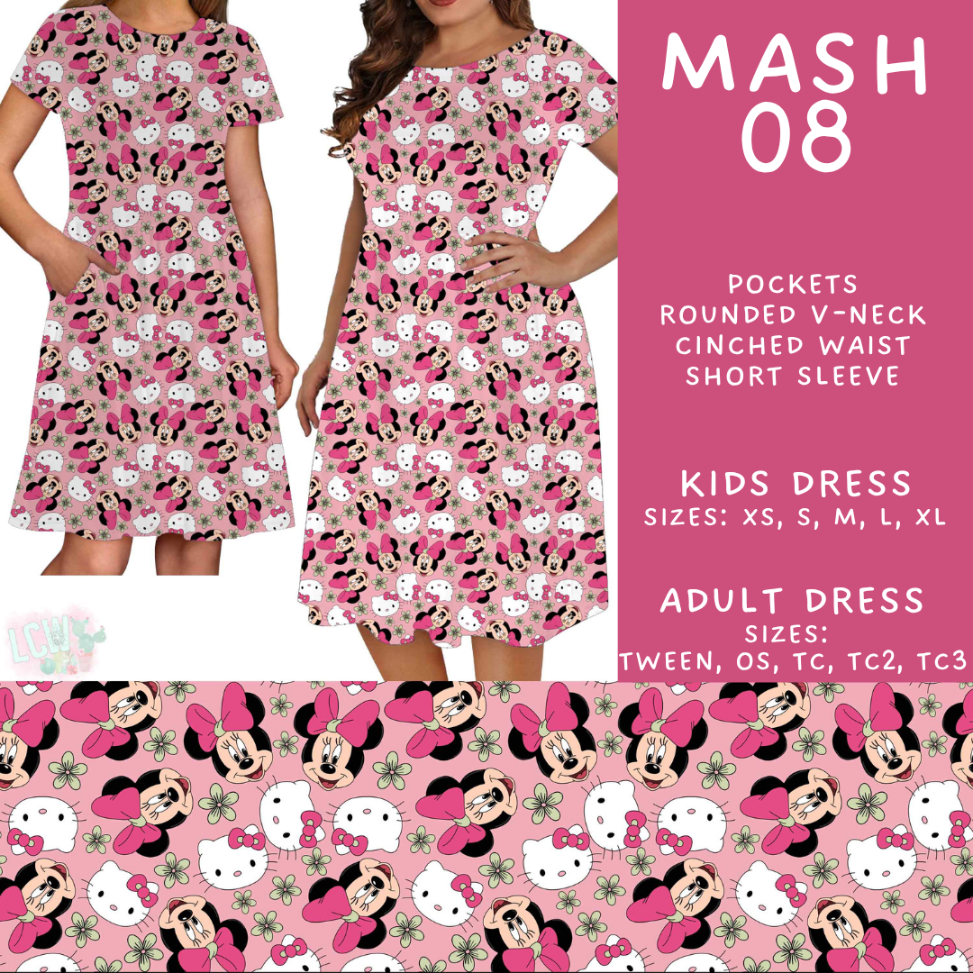 Batch #546 - Character Mash - Closes 6/22 - ETA late August - Mash 08 Adult & Kids Dresses