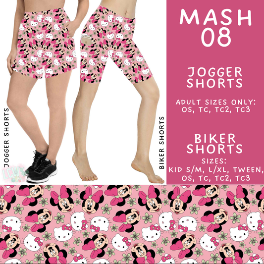 Batch #546 - Character Mash - Closes 6/22 - ETA late August - Mash 08 Biker & Jogger Shorts