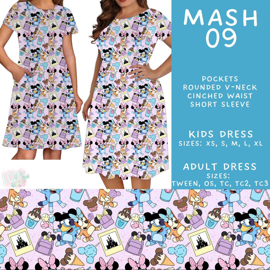 Batch #546 - Character Mash - Closes 6/22 - ETA late August - Mash 09 Adult & Kids Dresses