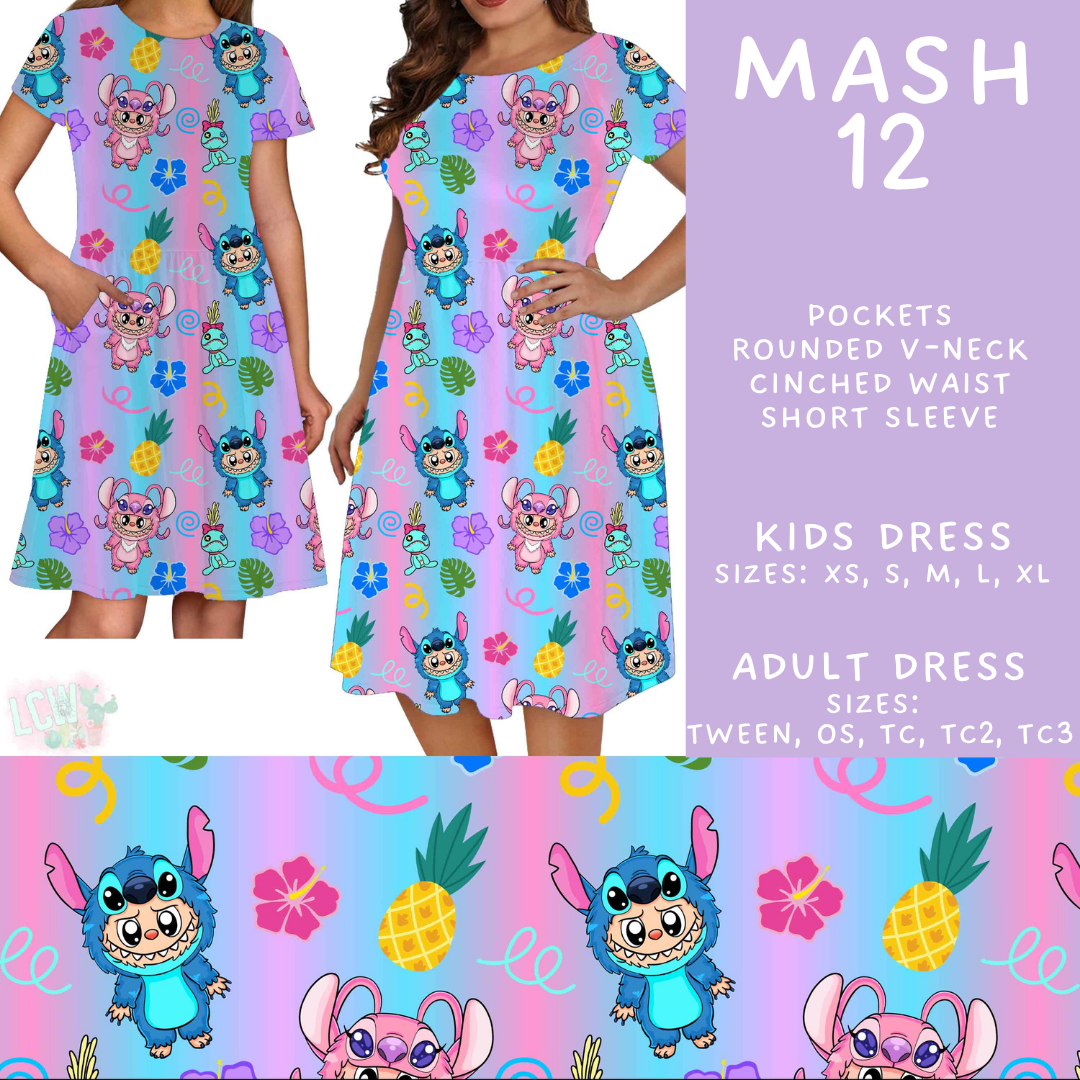 Batch #546 - Character Mash - Closes 6/22 - ETA late August - Mash 12 Adult & Kids Dresses
