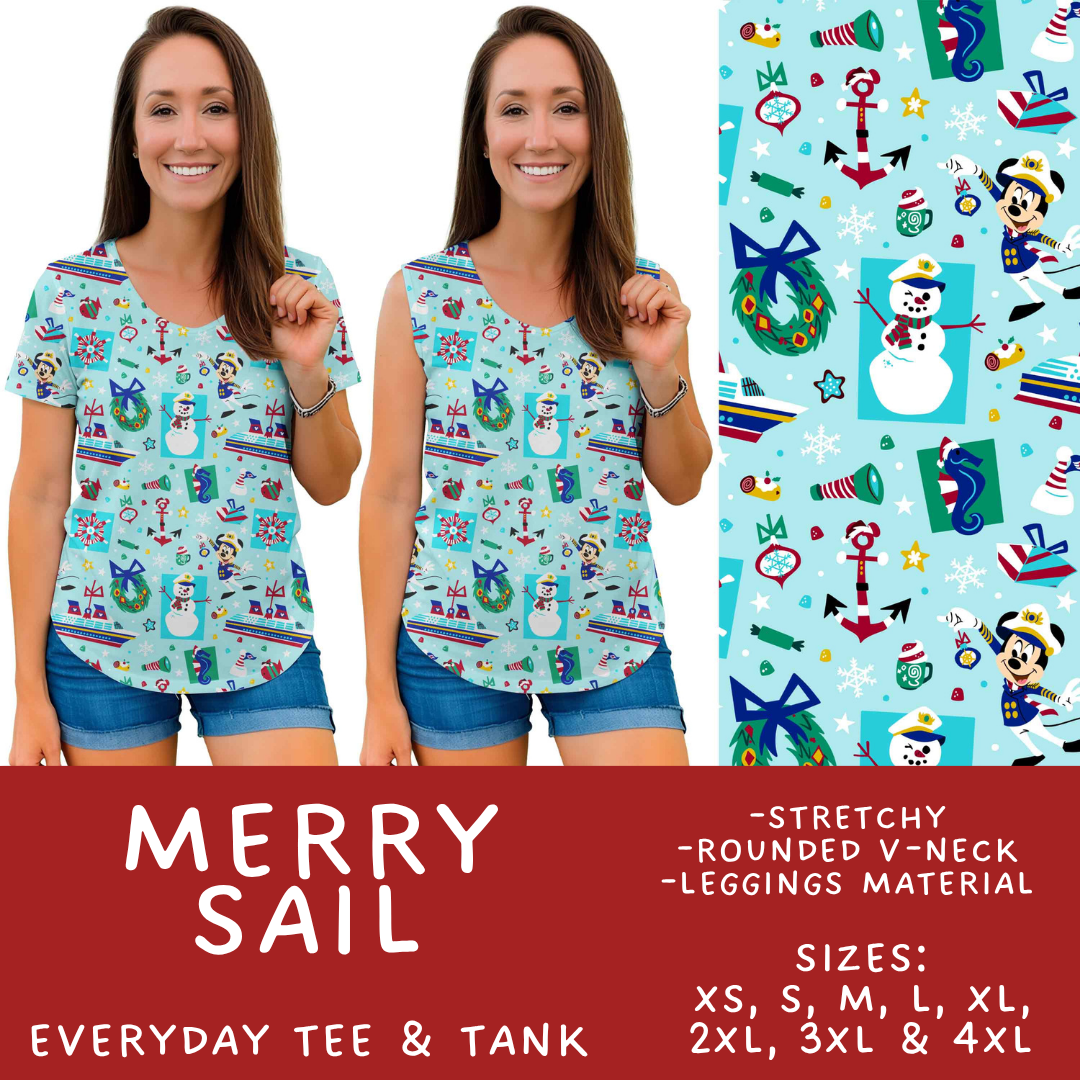 Batch #558 - Magical Character Christmas - Closes 7/20 - ETA mid/late Sept - Merry Sail Everyday Tank & Tee