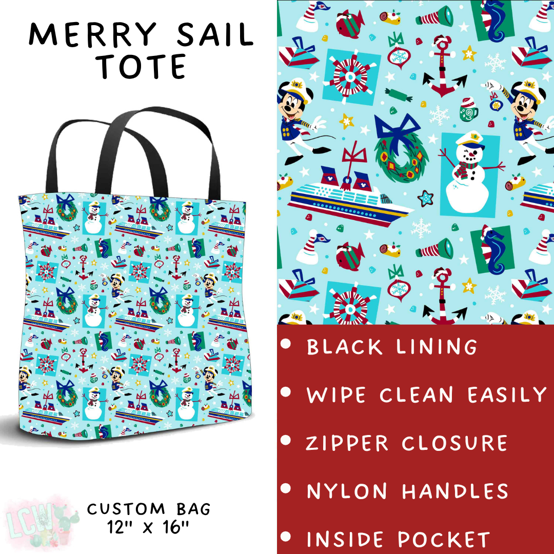 Batch #558 - Magical Character Christmas - Closes 7/20 - ETA mid/late Sept - Merry Sail Tote
