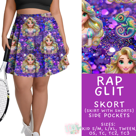 Batch #557 - Princess Glitter - Closes 7/17 - ETA mid Sept - Rap Glit Skort