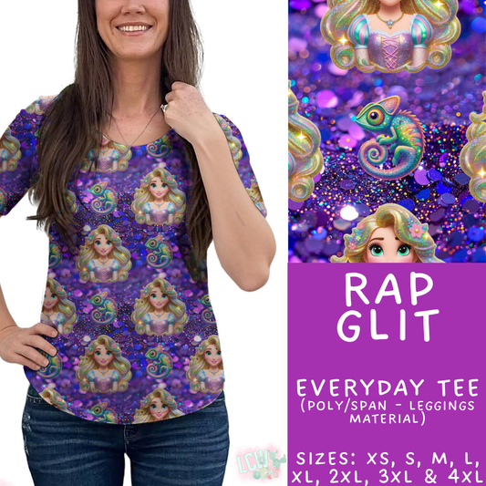 Batch #557 - Princess Glitter - Closes 7/17 - ETA mid Sept - Rap Glit Everyday Tank & Tee