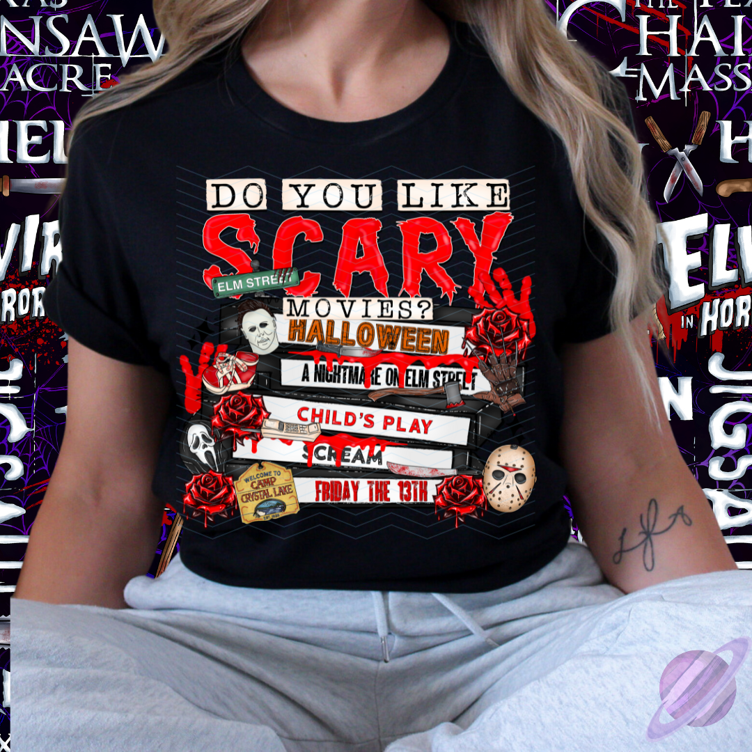SCARY MOVIES TEE
