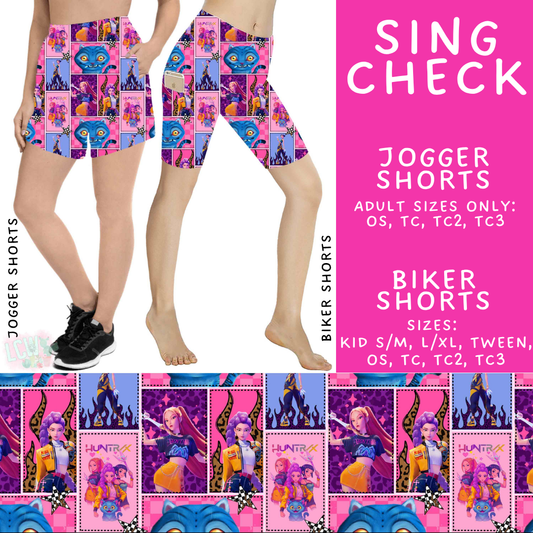 Batch #550 - Fun Run 24 - Closes 7/1 - ETA early Sept - Sing Check Biker & Jogger Shorts