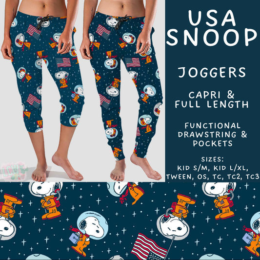Batch #550 - Fun Run 24 - Closes 7/1 - ETA early Sept - USA Snoop Full and Capri Length Joggers
