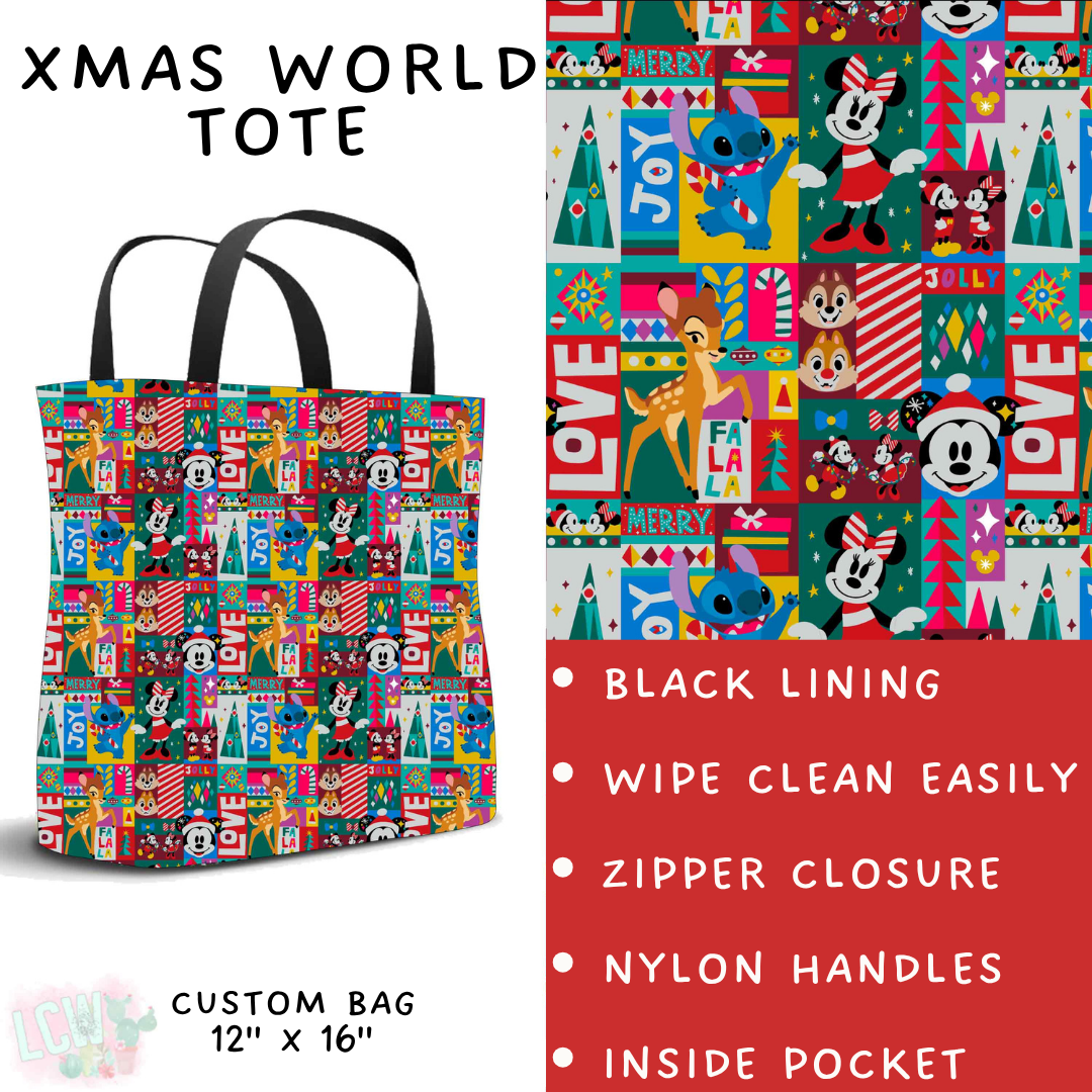 Batch #558 - Magical Character Christmas - Closes 7/20 - ETA mid/late Sept - Xmas World Tote