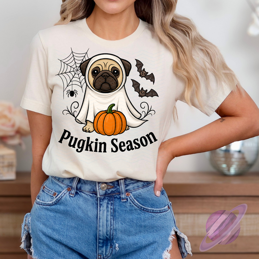 PUGKIN SEASON TAN TEE