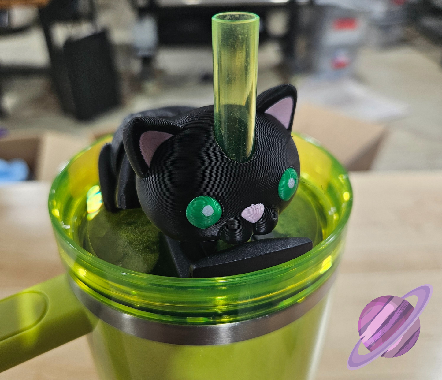 KITTY CAT-3D PRINTED STRAW BUDDY